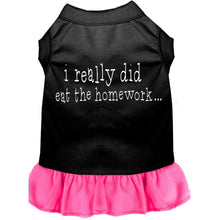 Load image into Gallery viewer, I really did eat the Homework Screen Print Dress - Petponia
