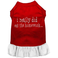 Load image into Gallery viewer, I really did eat the Homework Screen Print Dress - Petponia
