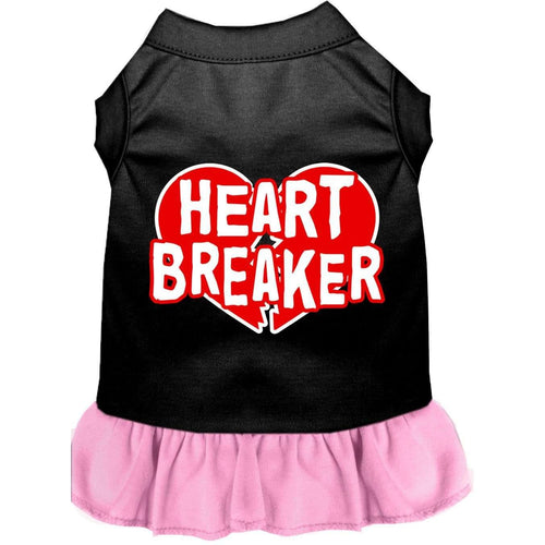 Heart Breaker Screen Print Dress - Petponia