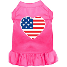 Load image into Gallery viewer, American Flag Heart Dog Dress - Petponia
