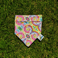Load image into Gallery viewer, Tie dye and sun Tie on Dog Bandana - Petponia
