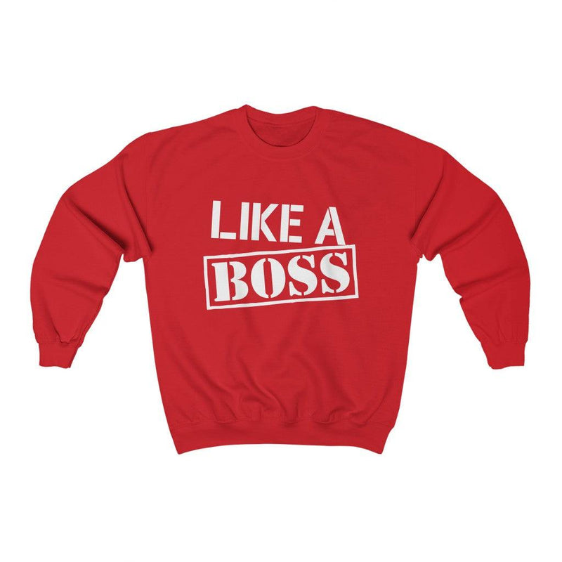 Like A Boss Crewneck Sweatshirt - Petponia