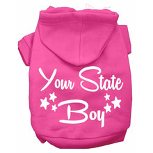 Load image into Gallery viewer, Custom &#39;Your State&#39; Boy Dog Hoodie - Petponia
