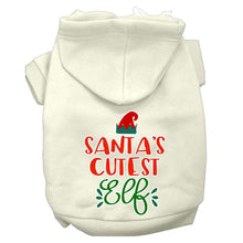 Load image into Gallery viewer, Santa&#39;s Cutest Elf Pet Hoodie - White / XS - White / Small - White / Medium - White / Large - White / XL - White / XXL - White / XXXL - White / 4XL - White / 5XL - White / 6XL

