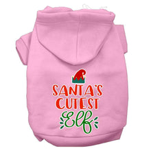 Load image into Gallery viewer, Santa&#39;s Cutest Elf Pet Hoodie - Light Pink / XS - Light Pink / Small - Light Pink / Medium - Light Pink / Large - Light Pink / XL - Light Pink / XXL - Light Pink / XXXL - Light Pink / 4XL - Light Pink / 5XL - Light Pink / 6XL
