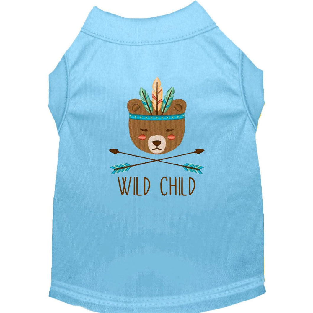 Wild Child Embroidered Dog Shirt - Petponia