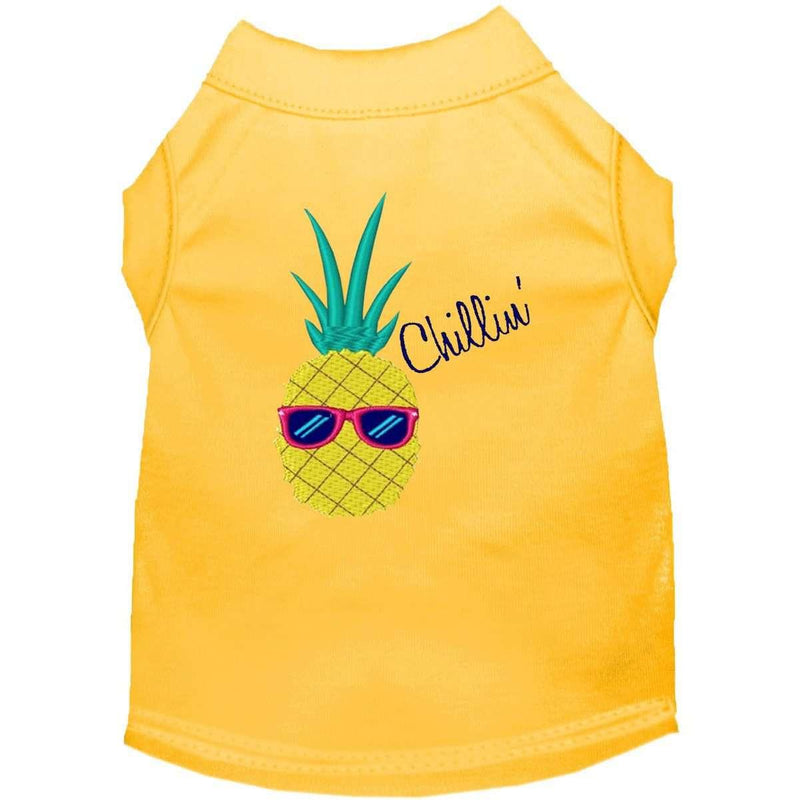 Pineapple Chillin Embroidered Pet Shirt - Petponia