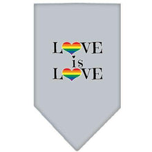 Load image into Gallery viewer, Love Is Love Bandana - Small / Grey - Large / Grey
