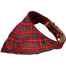 Load image into Gallery viewer, Red Plaid Bandana Collar - Petponia
