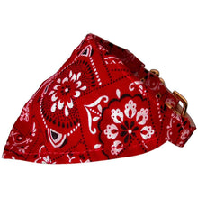 Load image into Gallery viewer, Red Western Bandana Collar - Petponia
