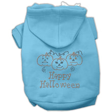 Load image into Gallery viewer, Happy Halloween Rhinestone Pet Hoodies - XS / Baby Blue - Small / Baby Blue - Medium / Baby Blue - Large / Baby Blue - XL / Baby Blue - XXL / Baby Blue - XXXL / Baby Blue - 4XL / Baby Blue - 5XL / Baby Blue - 6XL / Baby Blue
