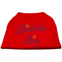 Load image into Gallery viewer, Birthday Boy Rhinestones Dog T-shirt - Petponia
