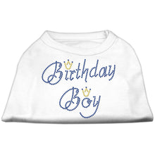 Load image into Gallery viewer, Birthday Boy Rhinestones Dog T-shirt - Petponia
