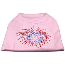 Load image into Gallery viewer, Fireworks Rhinestones Dog T-shirt - Petponia
