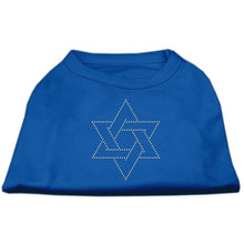 Load image into Gallery viewer, Star of David Rhinestone Hanukkah Dog Shirt - Petponia
