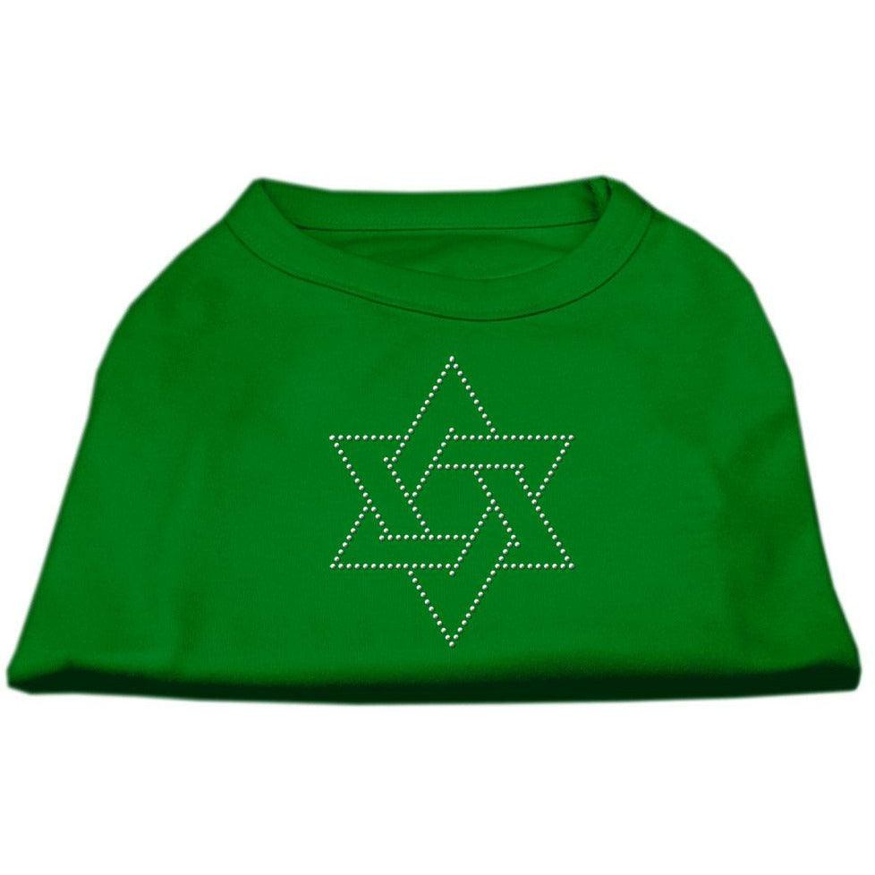 Star of David Rhinestone Hanukkah Dog Shirt - Petponia