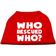 Load image into Gallery viewer, Who Rescued Who Dog Shirt - Petponia
