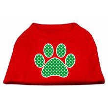 Load image into Gallery viewer, Swiss Dots Emerald Heart Dog Shirt - Petponia
