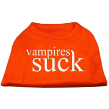Load image into Gallery viewer, Vampires Suck Pet Shirt - XS / Orange - Small / Orange - Medium / Orange - Large / Orange - XL / Orange - XXL / Orange - XXXL / Orange - 4XL / Orange - 5XL / Orange - 6XL / Orange
