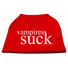 Load image into Gallery viewer, Vampires Suck Pet Shirt - XS / Red - Small / Red - Medium / Red - Large / Red - XL / Red - XXL / Red - XXXL / Red - 4XL / Red - 5XL / Red - 6XL / Red
