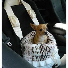 Load image into Gallery viewer, Snow Leopard Reversible Snuggle Bugs Pet Bed, Bag, and Car Seat in One
