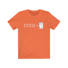 Load image into Gallery viewer, Dogs + Coffee Short Sleeve Tee - Petponia
