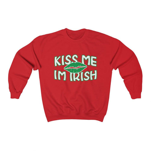 Kiss Me I'm Irish Crewneck Sweatshirt (for humans) - Petponia