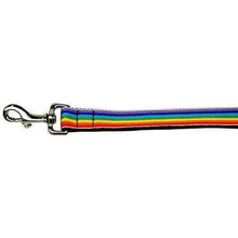 Load image into Gallery viewer, Rainbow Striped Nylon Dog Leash - Petponia
