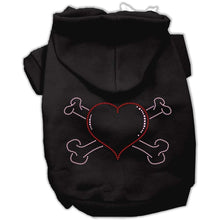 Load image into Gallery viewer, Heart and Crossbones Hoodies - Petponia
