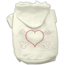 Load image into Gallery viewer, Heart and Crossbones Hoodies - Petponia
