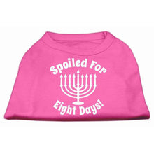 Load image into Gallery viewer, Spoiled for 8 Days Hanukkah Dog Shirt - Petponia
