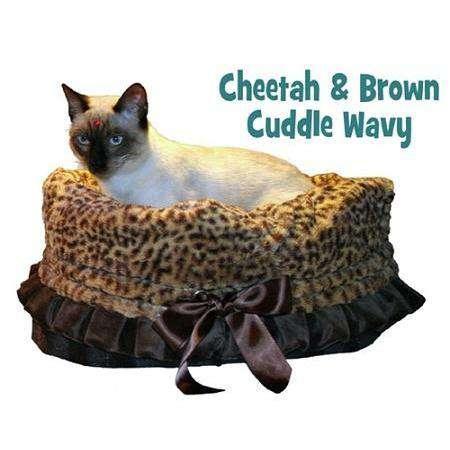Cheetah Reversible Snuggle Bugs Pet Bed, Bag, and Car Seat in One - Petponia