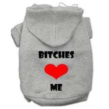 Load image into Gallery viewer, Bitches Love Me Screen Print Pet Hoodies - Petponia
