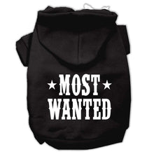 Load image into Gallery viewer, Most Wanted Screen Print Pet Hoodies - Petponia
