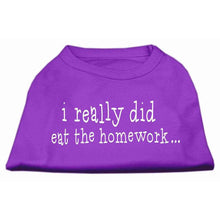 Load image into Gallery viewer, I really did eat the Homework Screen Print Shirt - Petponia

