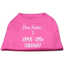 Load image into Gallery viewer, Dear Santa I Went with Naughty Screen Print Shirts - Petponia
